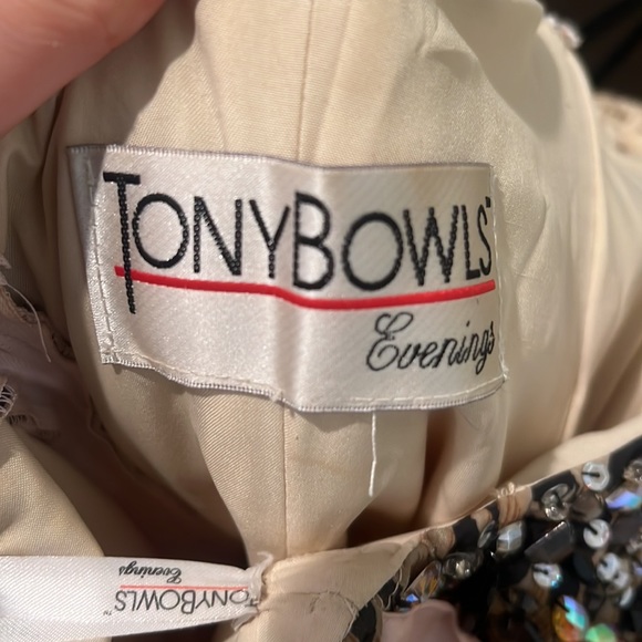 Tony Bowls Pink and Brown Cheetah Print Gown - Picture 6 of 10